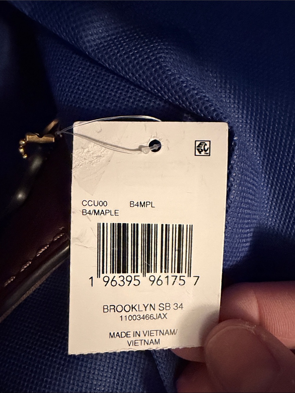 Coach Dark Brown Leather Shoulder Tote - Picture 9 of 9